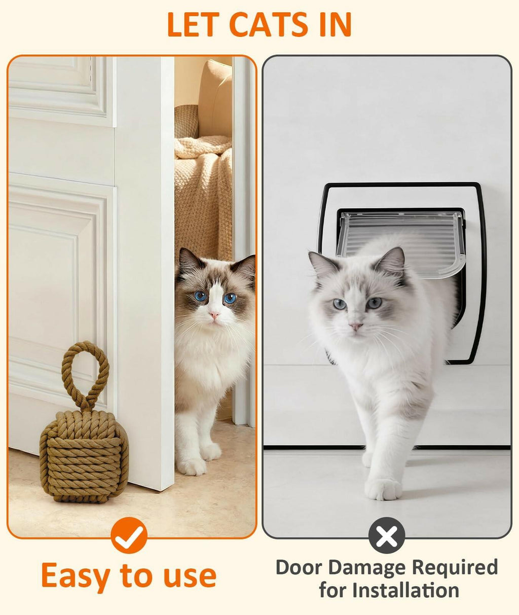 Optish Decorative Door Stoppers for Standard Interior Doors - Cute Rope Knot