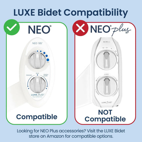 LUXE Bidet 7/8" x 7/8" x 1/2" Shut-Off Valve T-Adapter for Bidets, Only