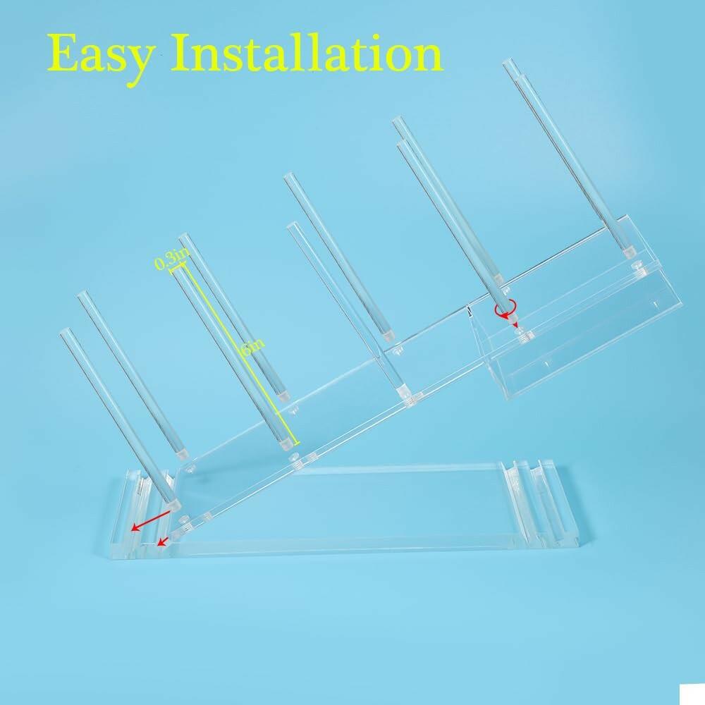 PAMISO Disposable Cups Holder, Large Acrylic Coffee Bar Organizer for 20oz,