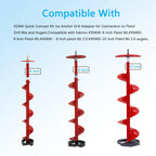 Trsobi 42494 Quick Connect Kit for Eskimo Ice Fishing Auger Drill,Ice Anchor