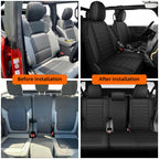 RAWAKORW Car Seat Covers Custom Fit for Ford Bronco 2021 2022 2023 2024 2025 4