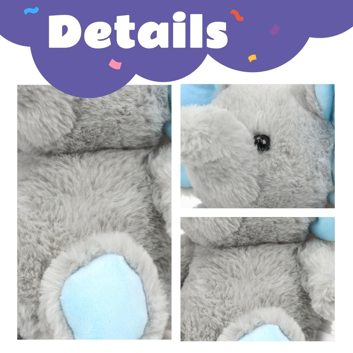 Cuteoy Talking Elephant Repeat What You Say Musical Stuffed Animal Shaking