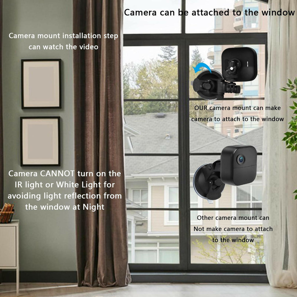 Suction Cup Mount Compatible with Blink Outdoor 4, 3, 2K+, Blink Mini 2K+