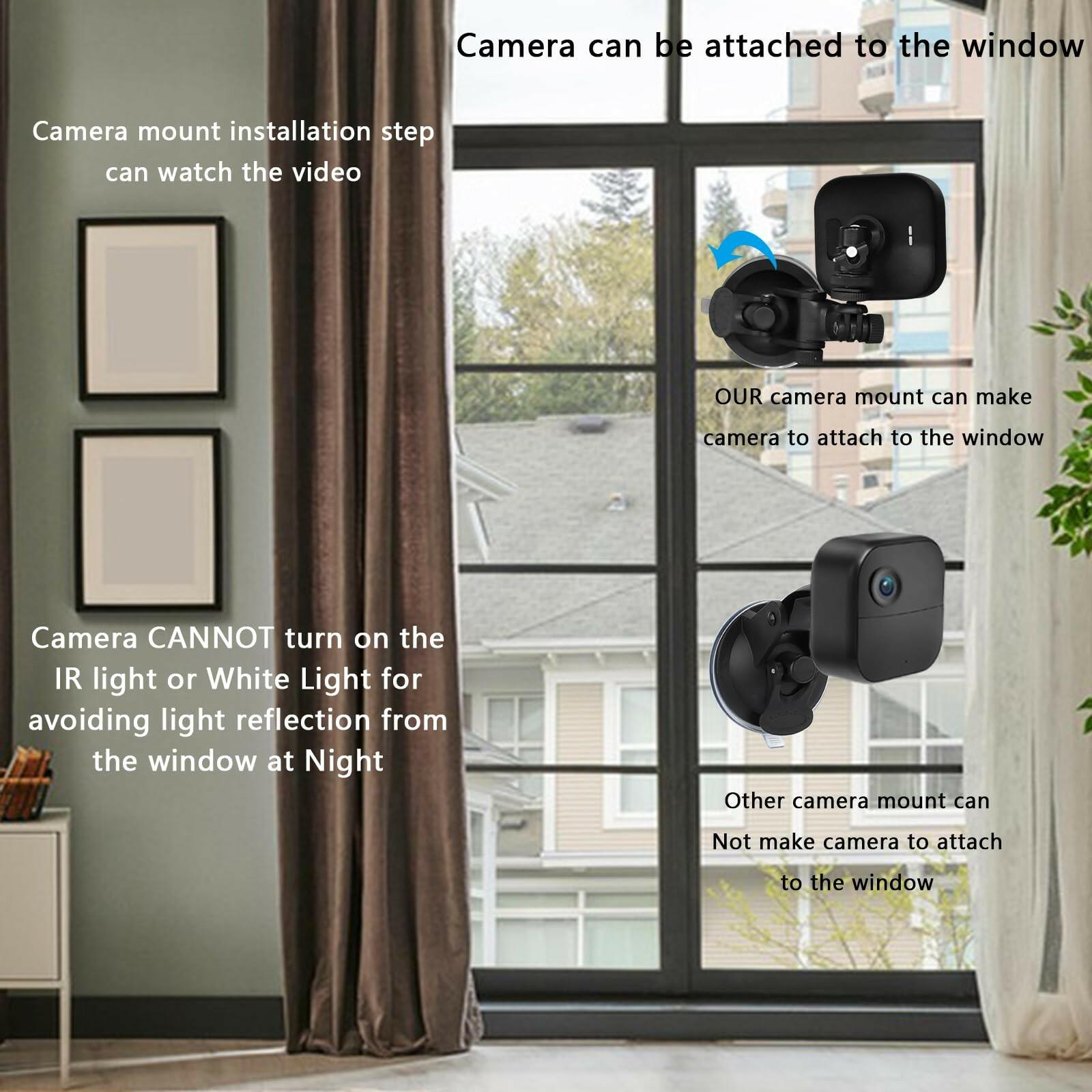 Suction Cup Mount Compatible with Blink Outdoor 4, 3, 2K+, Blink Mini 2K+