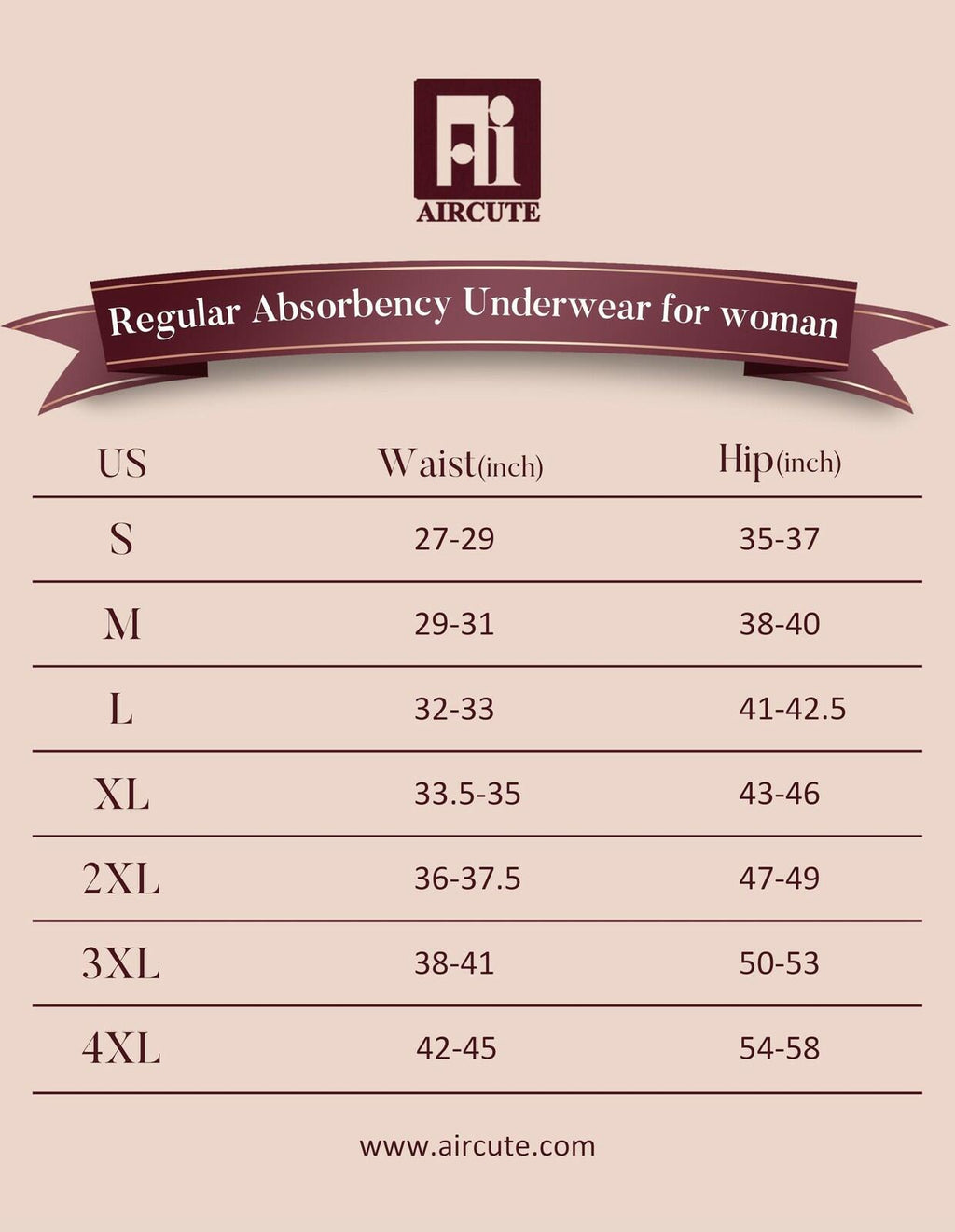 5 Pack Large AIRCUTE Washable Adult Urine Incontinence Underwear for Women Leak