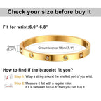 YOUNGGRACE 18K Gold Plated Bracelet Sets for Women - 3PCS Stackable Bracelets