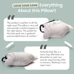 MOYOAMA 2 Pcs Hysterectomy Pillow Set (Grey) - Incl 1 Gel Pack for Soothing