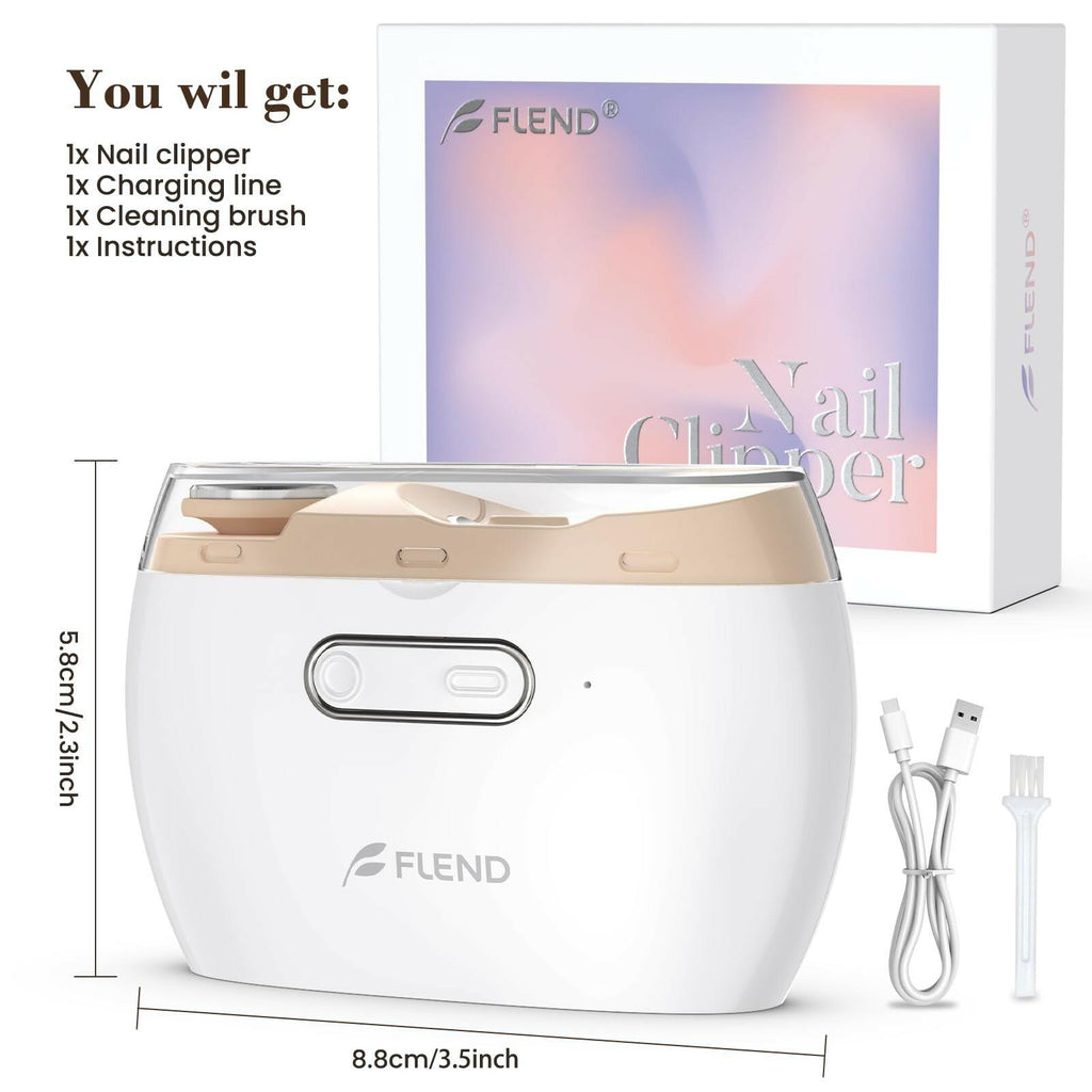 Electric Nail Clipper,2-in-1 Automatic Nail Clipper,Electric Nail Grinder,40DB