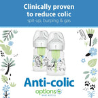 Dr. Brown's Anti-Colic Options+ Wide-Neck Baby Bottle Designer Edition Bottles,