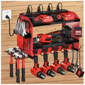 Power Tool Organizer with Charging Station, Heavy Duty Modular Wall Mount Rack