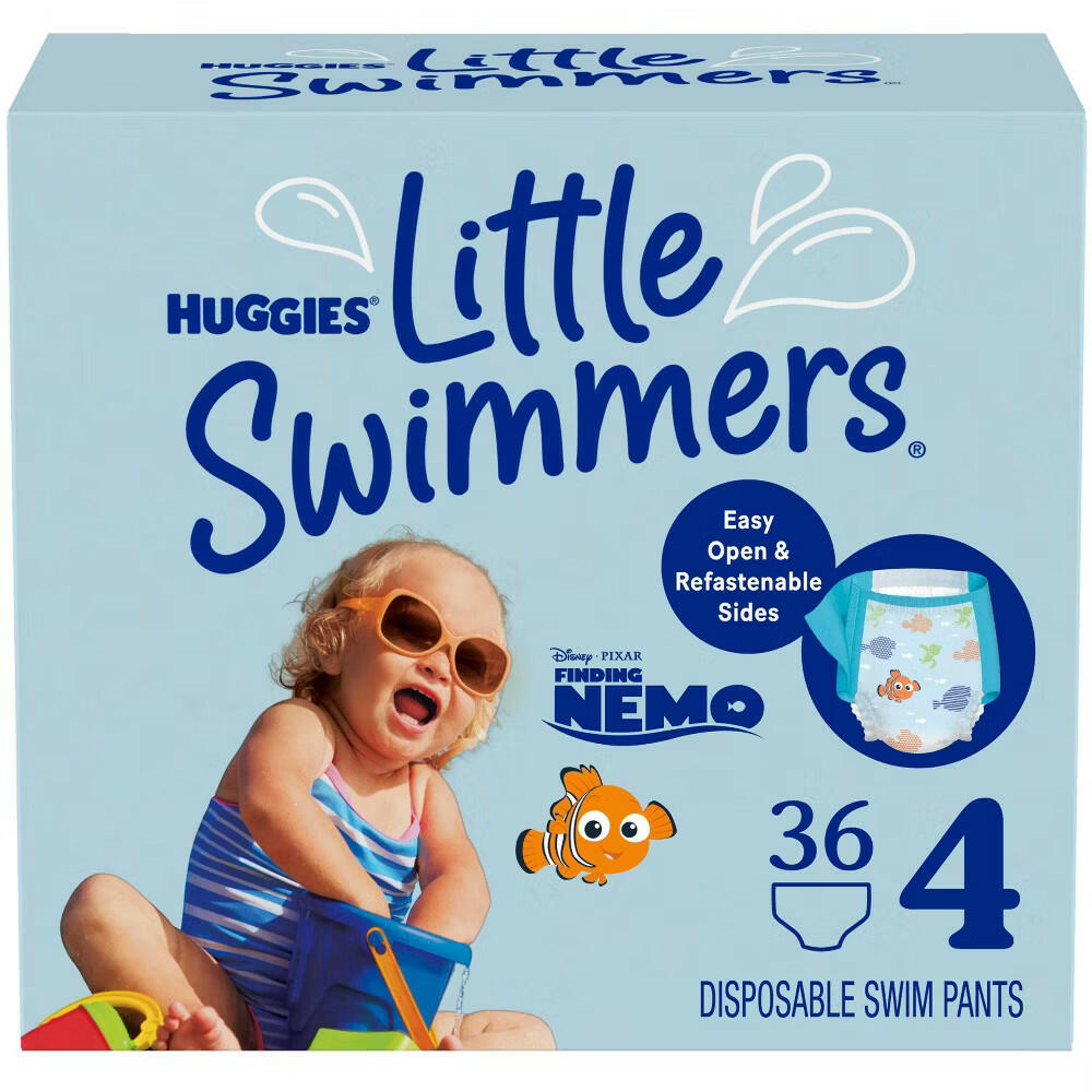 36 Count Huggies Little Swimmers Disposable Swim Diapers - Size 4 (Medium)