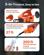 VEVOR 3-in-1 Electric Hoist Winch 1100lbs 1500W Wireless Remote