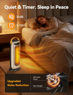 KQPZ Space Heater, 1500W PTC Ceramic Electric Heaters for Indoor Use with