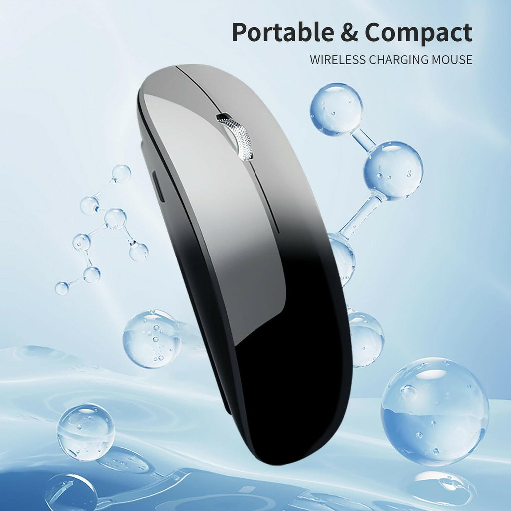 TENMOS M18 Bluetooth Mouse, USB C Rechargeable Wireless Mouse, Triple Mode (Dual
