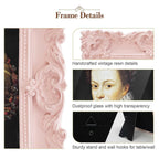 Desklens Pink Picture Frame 4X4- Decorative Photo Frames Tabletop Wall Decor for