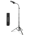 Elitehood Aluminum Foldable Microphone Stand, 82’’ Tall & Height Adjustable Mic
