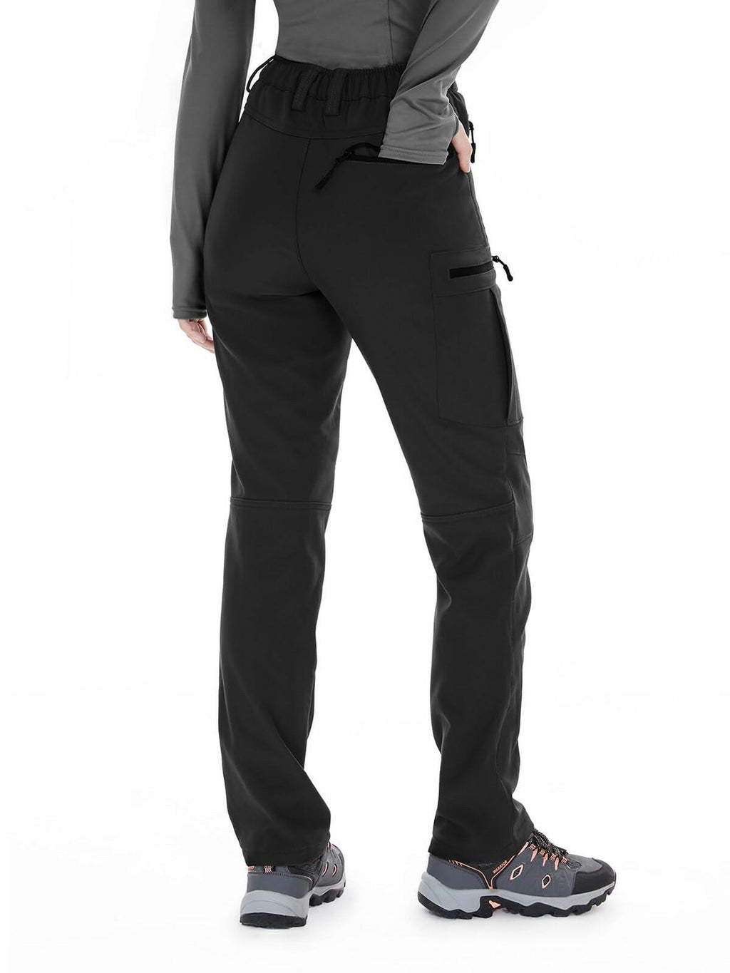 Wespornow Women's-Snow-Ski-Pants Fleece-Lined-Waterproof-Hiking-Pants Softshell