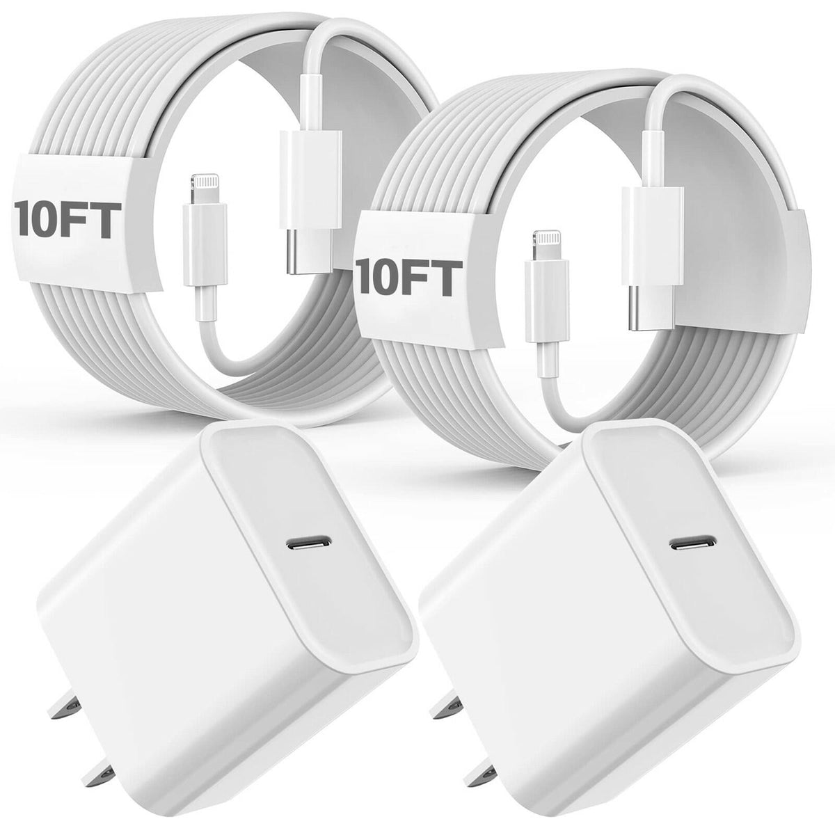 2 PACK Fast Charger iPhone,10FT iPhone Charger,Long 10Feet Fast Apple Charger