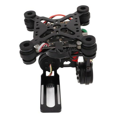 Halearo Brushless 3 Axes Camera Stabilizer Lightweight CNC Aluminum Alloy for FPV Cameras Ultra Stable Construction Black