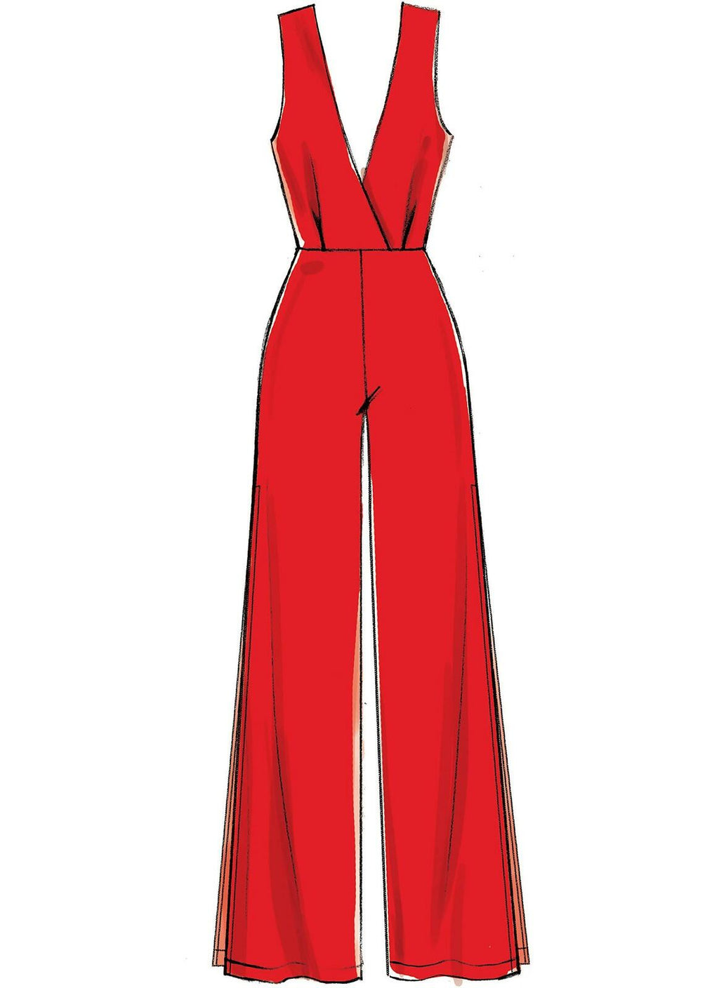 McCall Pattern Create It Women's Close Fitting Pull-On Jumpsuit, Sizes 6-14