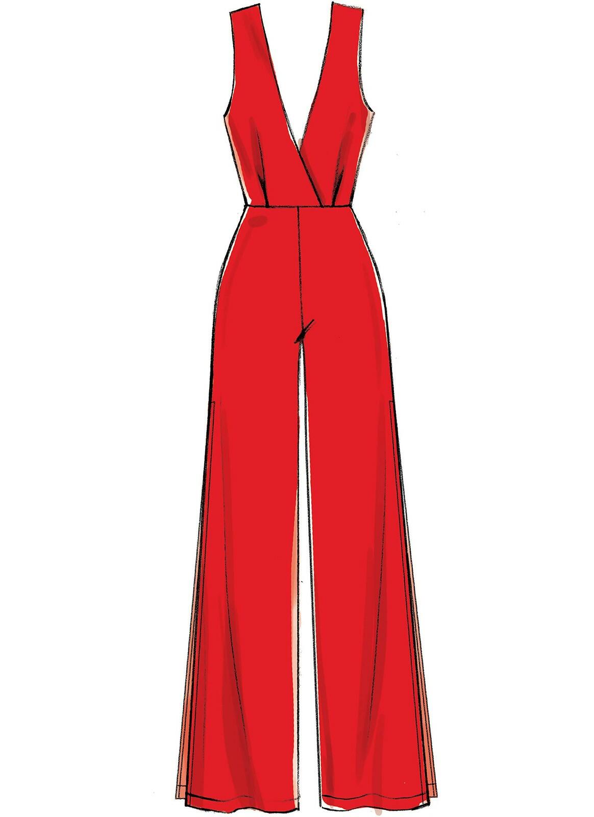 McCall Pattern Create It Women's Close Fitting Pull-On Jumpsuit, Sizes 6-14