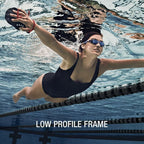 Speedo Unisex-Adult Swim Goggles Hydrosity, White Cloud