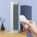 Portable Rechargeable Air Cooler Fan with Remote Control, 3 Speeds LED Touch
