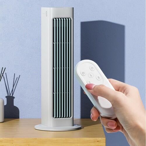 Portable Rechargeable Air Cooler Fan with Remote Control, 3 Speeds LED Touch