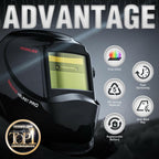 YESWELDER Auto Darkening Welding Helmet, Blue Light Blocking, 1/1/1/1 True Color