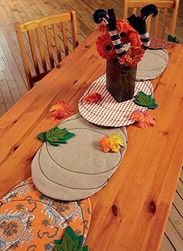 McCall's Patterns Pumpkin Placemats/Table Runner, Witch Hat/Legs and Wreaths