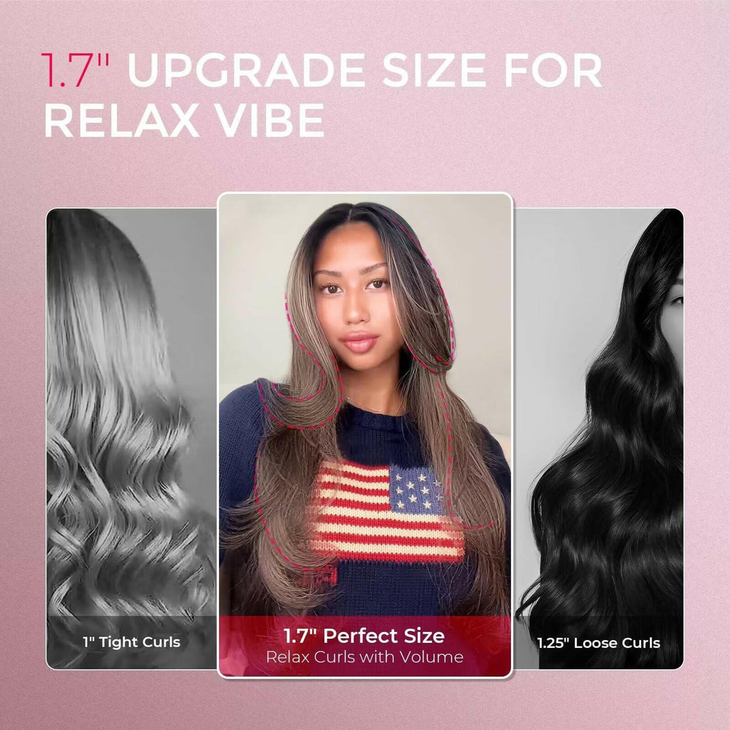 TYMO 2.0 Thermal Brush Curling Brush - STYLUX 1.7" Blowout Volumizer with