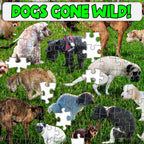 OPEN BOX - Funwares Original 101 Puppies Puzzle – 500-Piece Hilarious Dog Jigsaw