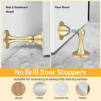 Bak Bo 2 Pack Magnetic Door Stopper, Strong Magnetic Door Holder Keep Door Open,