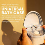 Retainer Cleaner and Soak Container, No-Mess Cleaning Tablets with Universal