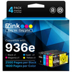 E-Z Ink 936XL 936e 936 Ink Cartridges for HP Printers Replacement for HP 936 Ink