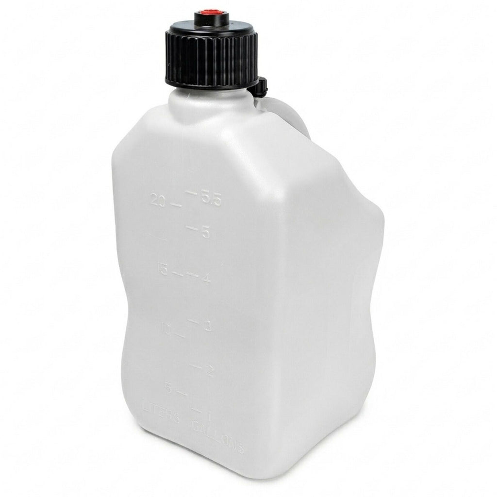 Bushman 4 Pack U-Jug Storage Jug, Portable Plastic Container, 5.5Gal, White