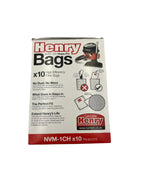 Pack of 10 Numatic NVM-1CH Numatic Henry and James Cleaner Bags