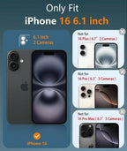FNTCASE for iPhone 16 Phone Case: Compatible with MagSafe Slim Shockproof