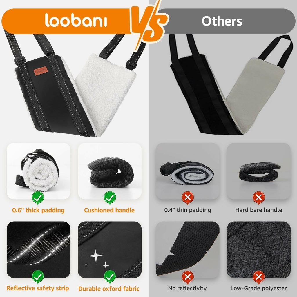 OPEN BOX - LOOBANI Portable Dog Sling for Back Legs, Hip Support Harness to Help
