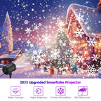 Christmas Projector Lights Outdoor, GUSODOR Dynamic Snowflake Projector IP65