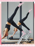 Bunnycool 3 Pairs Cute Pilates Sock with Grips for Women Cotton Non Slip Yoga