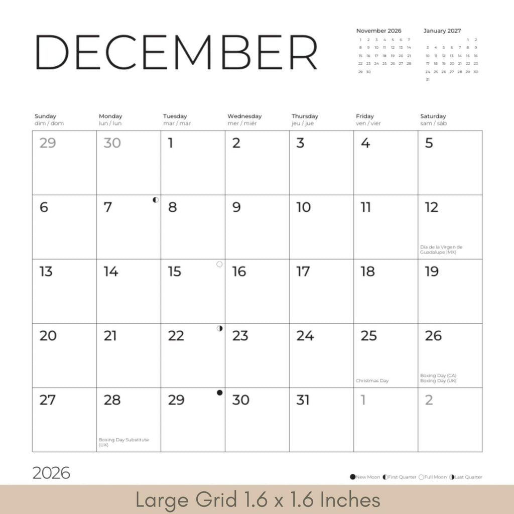 Chocolate Lab 2026 Wall Calendar | 12" x 24" Open | Dog Calendar Photography
