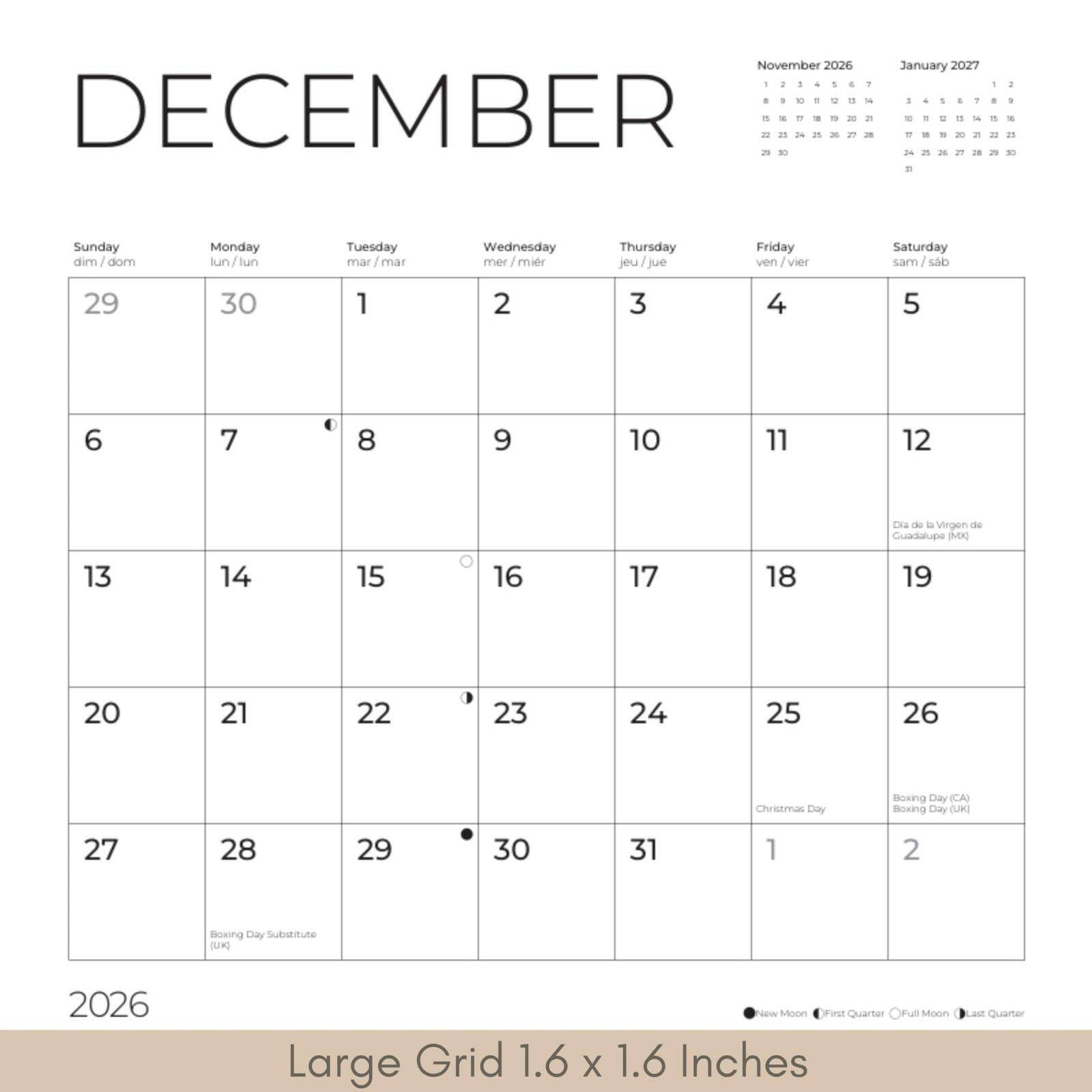 Chocolate Lab 2026 Wall Calendar | 12" x 24" Open | Dog Calendar Photography