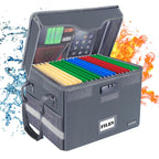 DocSafe Fireproof Document Box with Lock,File Storage Organizer with Zipper