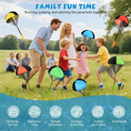 Parachute Toy for Kids, Outdoor Toys Flying Parachute Men, Inside & Outside Toys