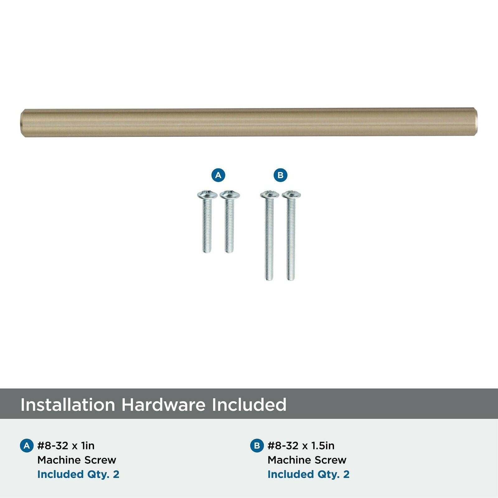 Amerock | Cabinet Pull | Golden Champagne | 5-1/16 inch (128 mm) Center to