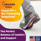 Samurai Insoles Ninjas Plantar Fasciitis Relief Insoles - Podiatrist Designed,