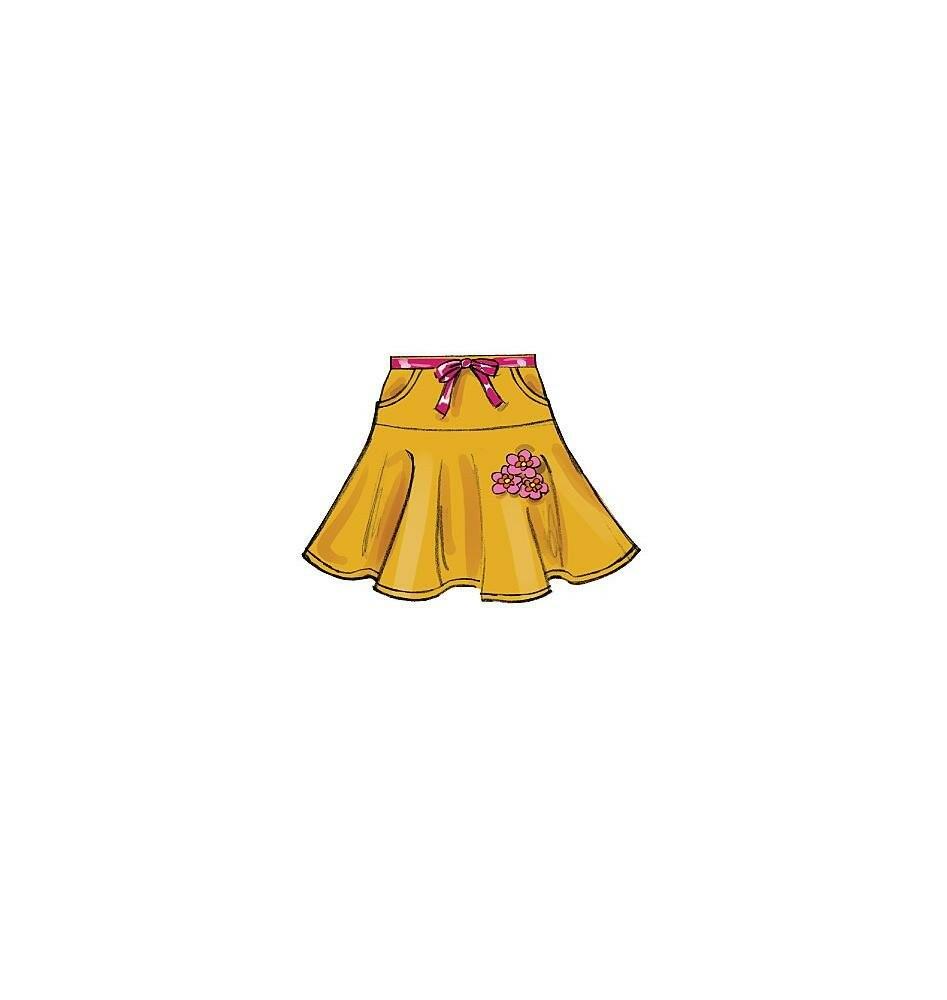 McCall's Patterns M5696 Children's/Girls' Skirts, Size CCE (3-4-5-6)