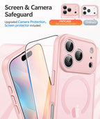 FNTCASE for iPhone 17 Pro-Max Case: [Compatible with Magsafe] Translucent Matte