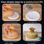 Colorful Cool Mini Humidifier, Flower Shape USB Personal Desktop Humidifier for
